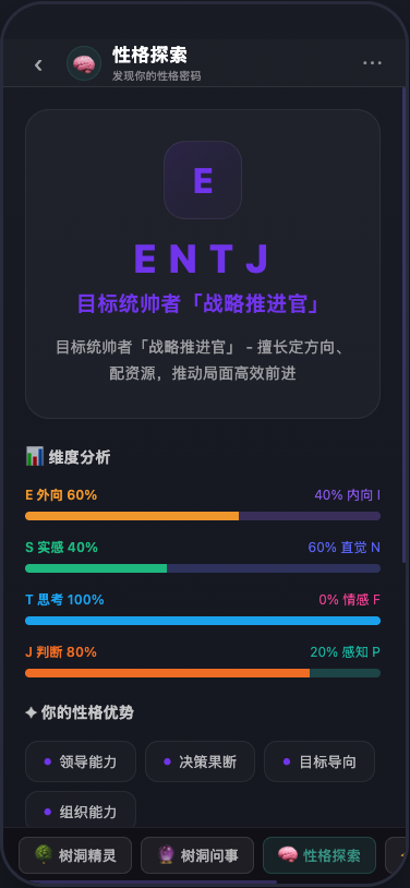 MBTI 截图